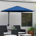 Garten-Sonnenschirm Azurblau 248 x 248 x 148 cm