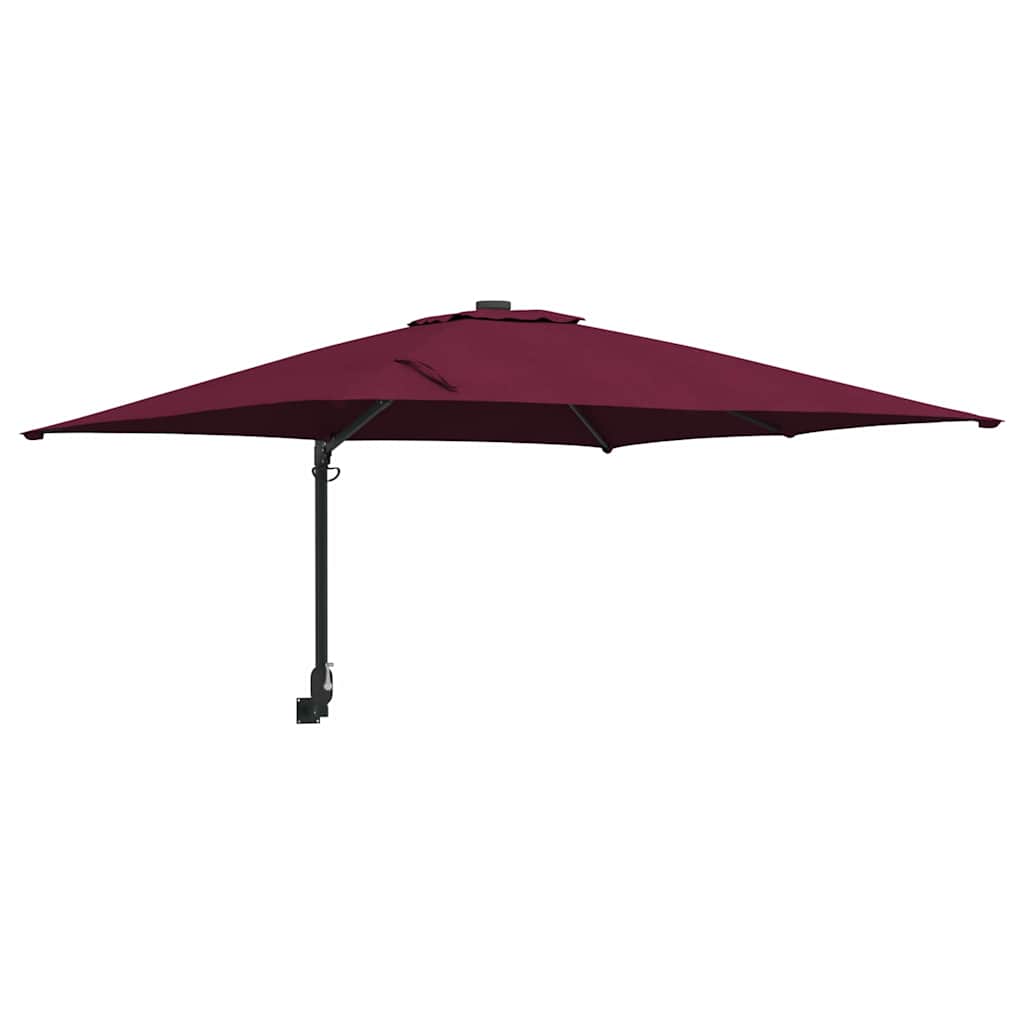 Garten-Sonnenschirm Bordeauxrot 248,5 x 247,5 x 160 cm