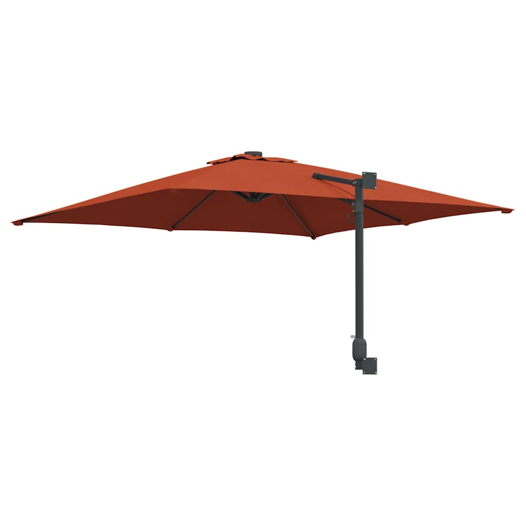Garten-Sonnenschirm Terrakotta 248,5 x 247,5 x 160 cm