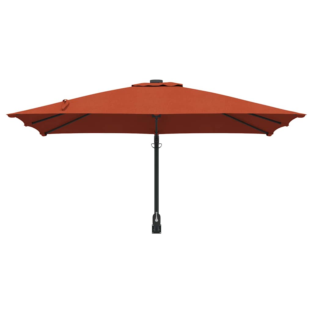 Garten-Sonnenschirm Terrakotta 248,5 x 247,5 x 160 cm
