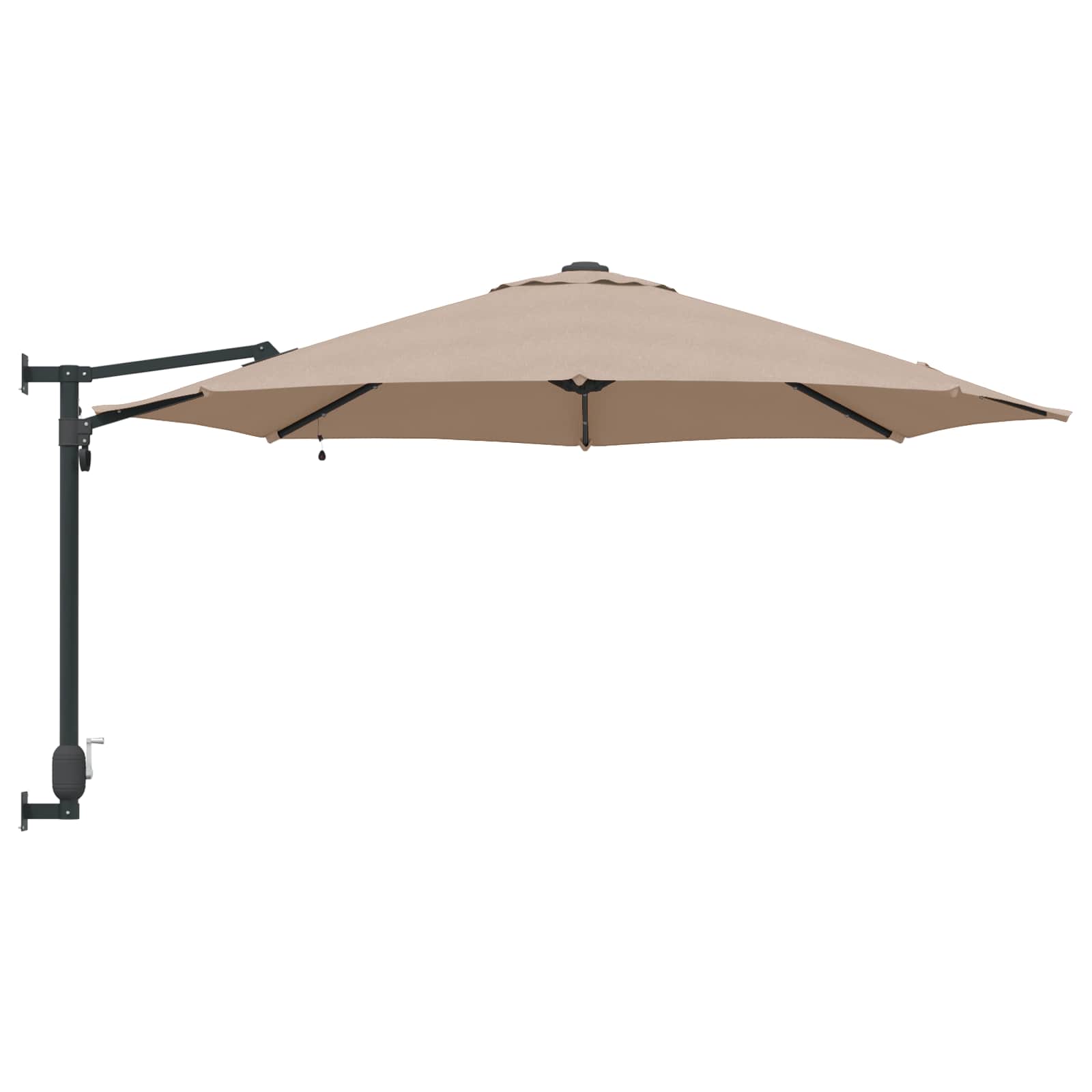 Garten-Sonnenschirm Taupe 248 x 248 x 148 cm