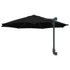 Garten-Sonnenschirm Schwarz 248 x 248 x 148 cm