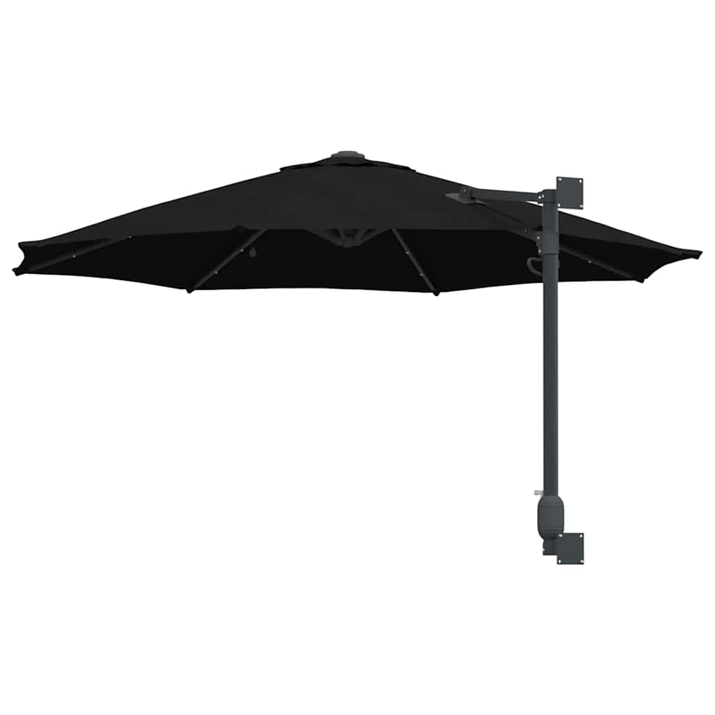 Garten-Sonnenschirm Schwarz 248 x 248 x 148 cm