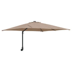 Garten-Sonnenschirm Taupe 248,5 x 247,5 x 160 cm