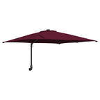 Garten-Sonnenschirm Bordeauxrot 248,5 x 247,5 x 160 cm