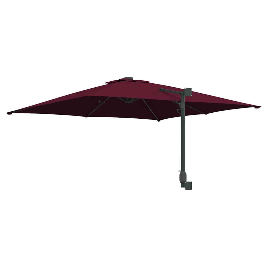 Garten-Sonnenschirm Bordeauxrot 248,5 x 247,5 x 160 cm