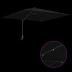 Garten-Sonnenschirm Schwarz 248,5 x 247,5 x 160 cm