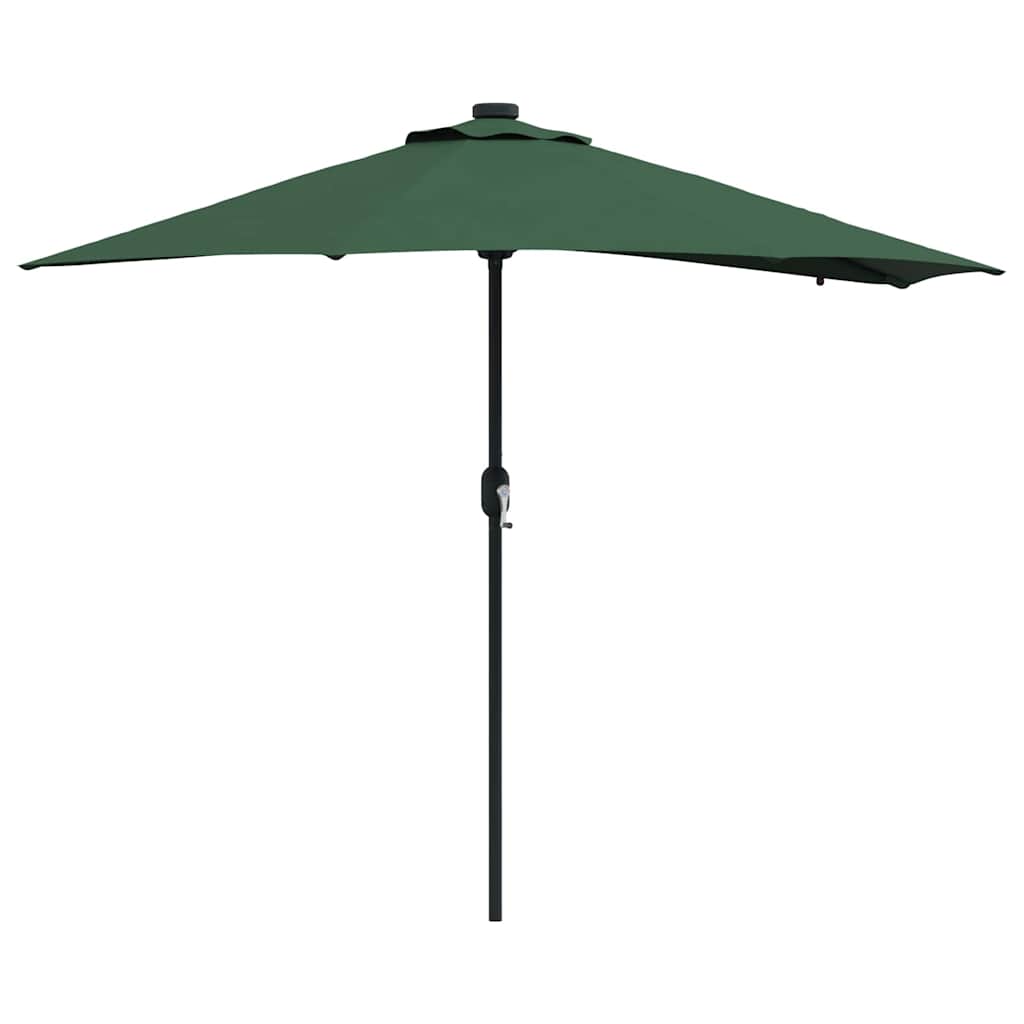 Garten-Sonnenschirm Grün 294 x 150 x 223 cm Polyester und Stahl