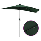 Garten-Sonnenschirm Grün 294 x 150 x 223 cm Polyester und Stahl