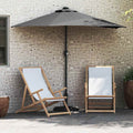 Garten-Sonnenschirm Anthrazit 294 x 150 x 223 cm