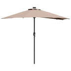 Garten-Sonnenschirm Taupe 294 x 150 x 223 cm