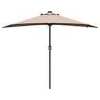 Garten-Sonnenschirm Taupe 294 x 150 x 223 cm
