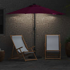 Garten-Sonnenschirm Bordeauxrot 294 x 150 x 223 cm