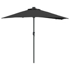 Garten-Sonnenschirm Schwarz 294 x 150 x 223 cm