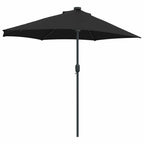 Garten-Sonnenschirm Schwarz 294 x 150 x 223 cm