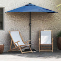 Garten-Sonnenschirm Azurblau 294 x 150 x 223 cm