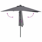 Garten-Sonnenschirm Anthrazit 294 x 150 x 224 cm