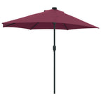 Garten-Sonnenschirm Bordeauxrot 294 x 150 x 224 cm