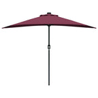 Garten-Sonnenschirm Bordeauxrot 294 x 150 x 224 cm