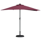 Garten-Sonnenschirm Bordeauxrot 294 x 150 x 224 cm
