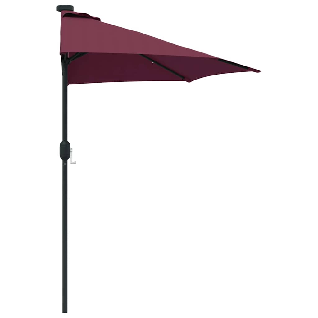 Garten-Sonnenschirm Bordeauxrot 294 x 150 x 224 cm
