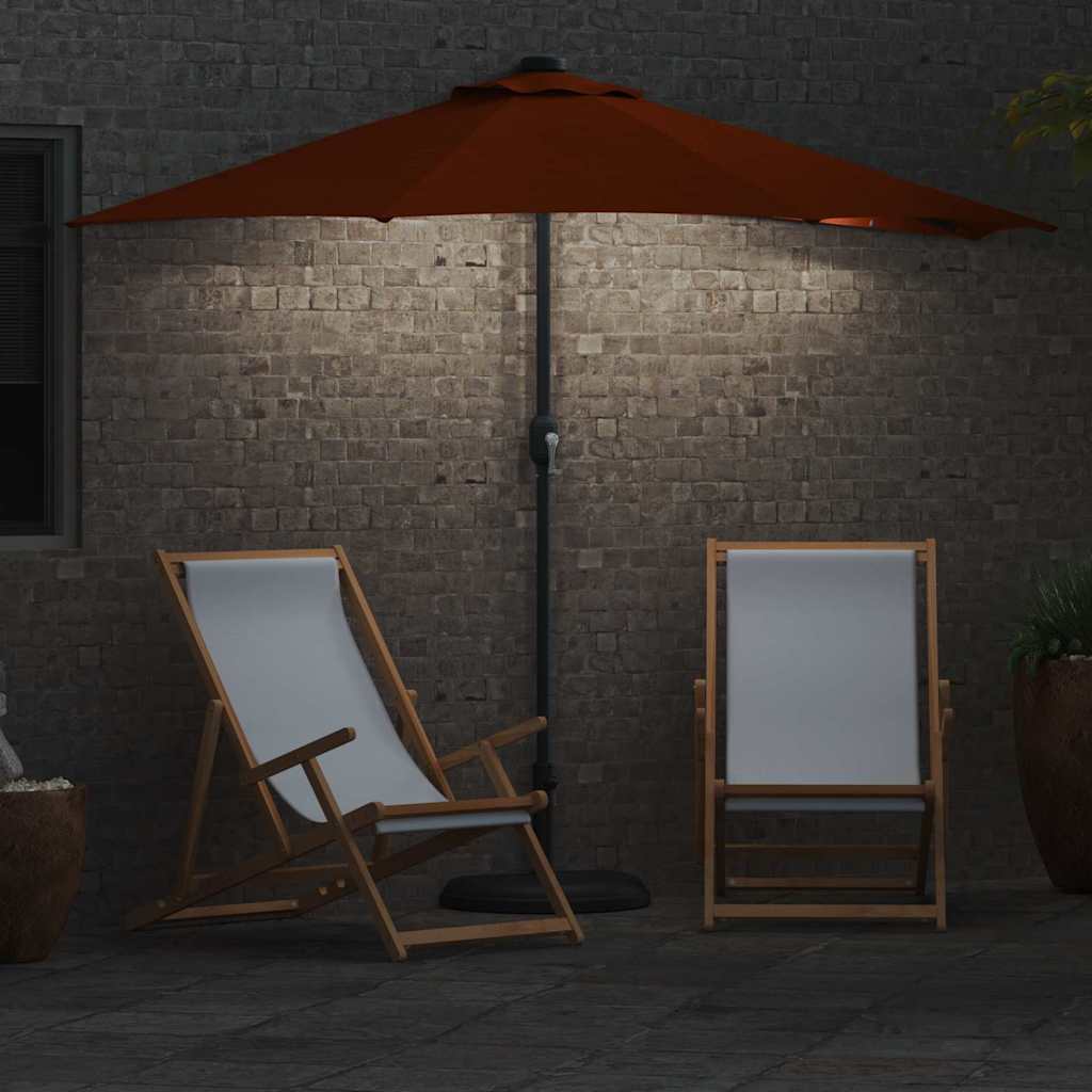 Garten-Sonnenschirm Terrakotta 294 x 150 x 224 cm