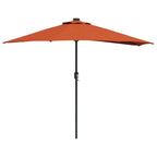 Garten-Sonnenschirm Terrakotta 294 x 150 x 224 cm