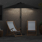 Garten-Sonnenschirm Schwarz 294 x 150 x 224 cm