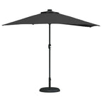 Garten-Sonnenschirm Schwarz 294 x 150 x 224 cm