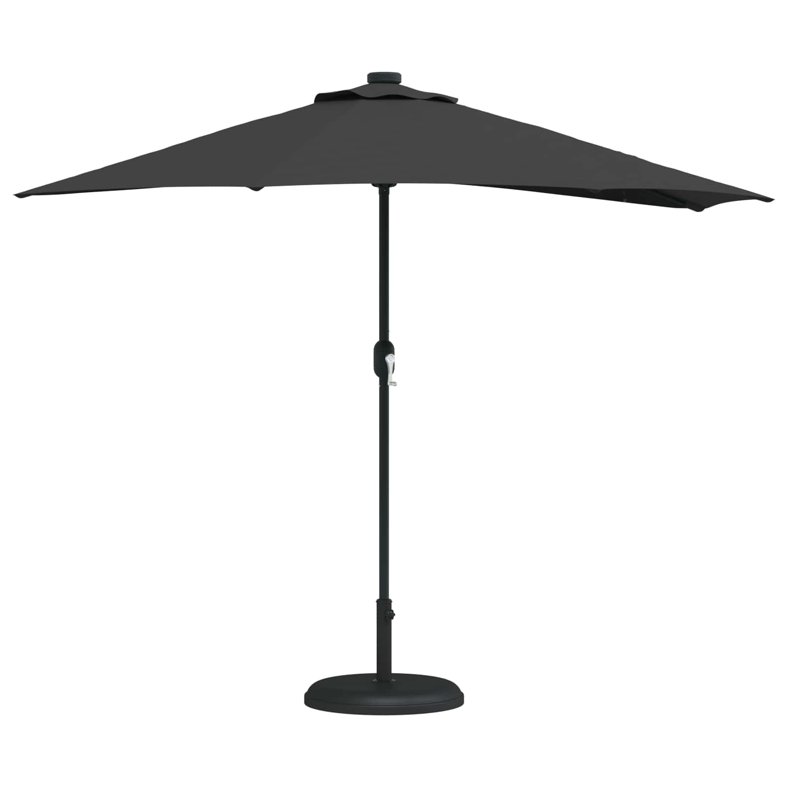Garten-Sonnenschirm Schwarz 294 x 150 x 224 cm