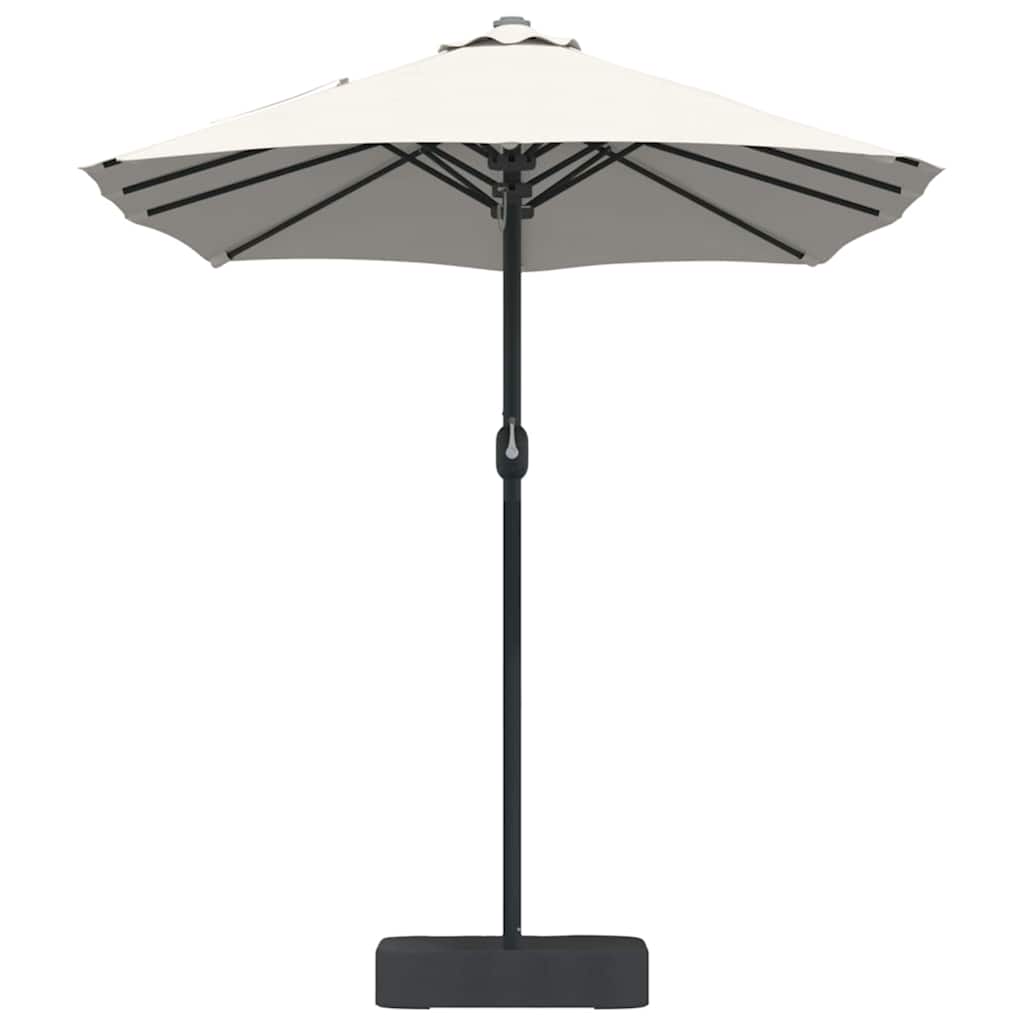 Garten-Sonnenschirm Sand 385 x 209 x 244 cm Polyester und Stahl