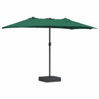 Garten-Sonnenschirm Grün 385 x 209 x 244 cm Polyester und Stahl
