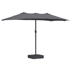 Garten-Sonnenschirm Anthrazit 385 x 209 x 244 cm