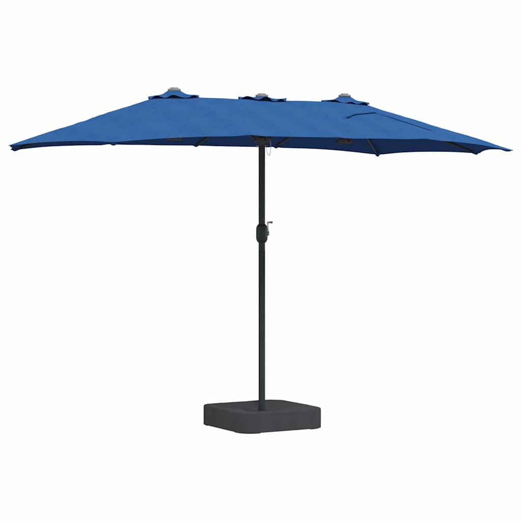 Garten-Sonnenschirm Azurblau 385 x 209 x 244 cm