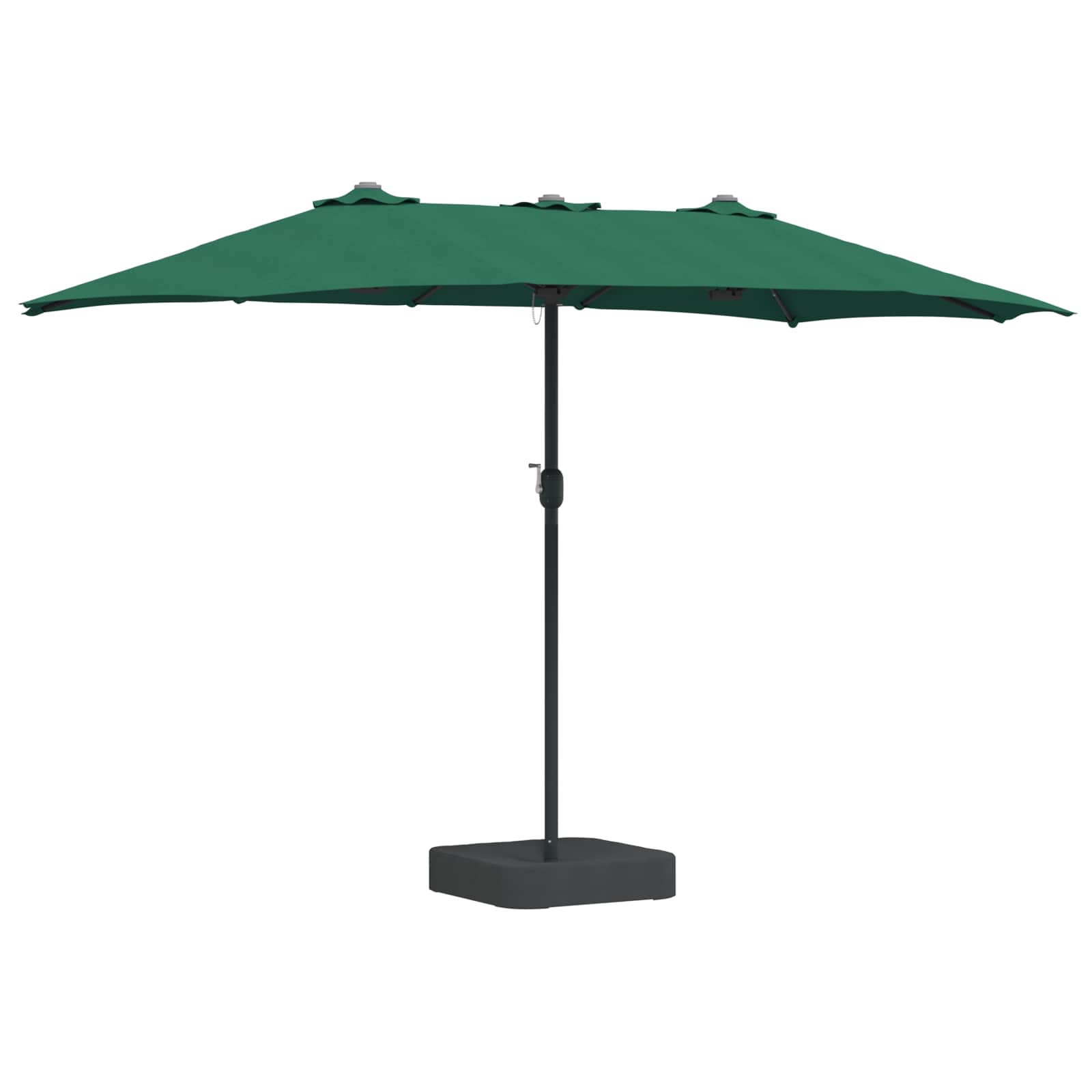 Garten-Sonnenschirm Grün 385 x 209 x 244 cm Polyester