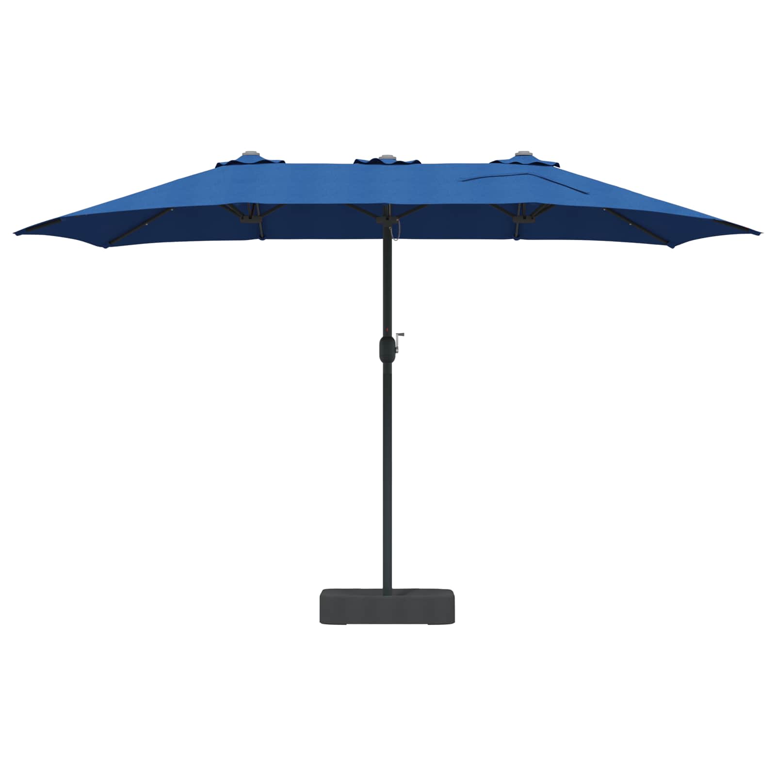 Garten-Sonnenschirm Azurblau 385 x 209 x 244 cm Polyester