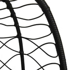 Hängendes Ei-Stuhl Cremeweiß 91,5 x 54,5 x 107 cm Poly-Rattan
