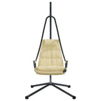 Hängendes Ei-Stuhl Beige 94 x 107 x 196,5 cm Stahl