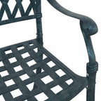 Gartenstuhl 2 pcs Grün 56 x 55 x 92,5cm Aluminium