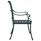 Gartenstuhl 2 pcs Grün 56 x 55 x 92,5cm Aluminium