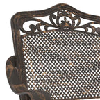 Gartenstuhl 2 pcs Bronze 55 x 55 x 92,5cm Aluminium