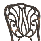 Garten Bistro Set 3 pcs Bronze Aluminium