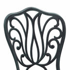Garten Bistro Set 3 pcs Grün Aluminium