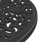 Garten Bistro Set 3 pcs Schwarz Aluminium