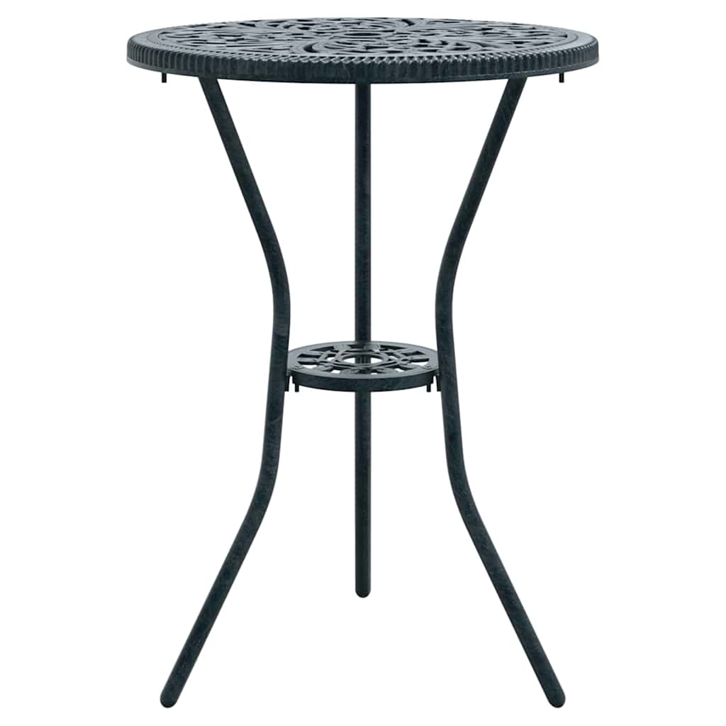Garten Bistro Set 3 pcs Grün Aluminium