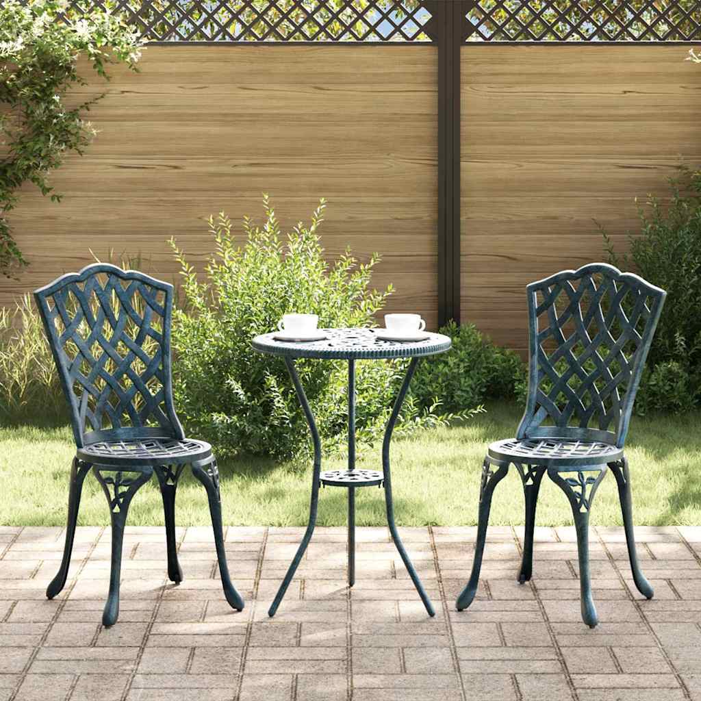 Gartenstuhl 2 pcs Grün 39 x 40 x 87cm Aluminium