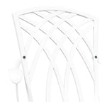 Gartenstuhl 2 pcs Weiß 53 x 51 x 88,5 cm Aluminium