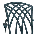 Gartenstuhl 2 pcs Grün 53 x 51 x 88,5 cm Aluminium