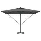 Sonnenschirm mit LED-Lichtleisten Anthrazit 286 x 284 x 270 cm