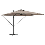 Sonnenschirm Taupe 286 x 284 x 270 cm Aluminium und Polyester